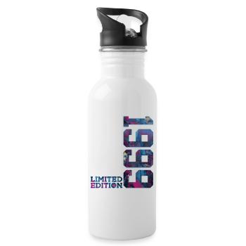 27TH BIRTHDAY 27 YEARS LIMITED EDITION 1999 - Water bottle with straw - white - Right