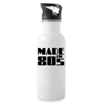 Made in 80s - Water bottle with straw - white - Right
