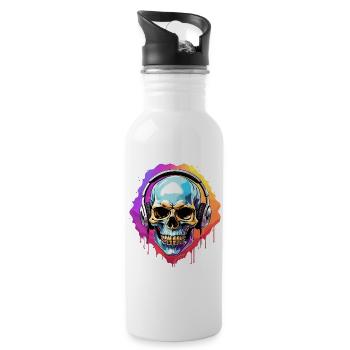 Headphones - Water bottle with straw - white - Right