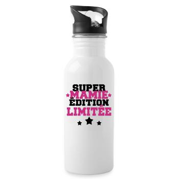 super mamie édition limitée - Gourde avec paille intégrée - blanc - Droite