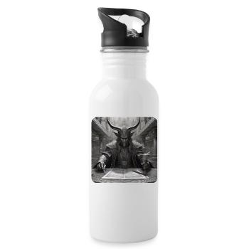 Evil Devil - Water bottle with straw - white - Right