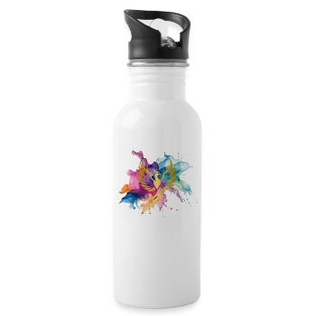 Phönix - Trinkflasche mit integriertem Trinkhalm - Weiß - Rechts