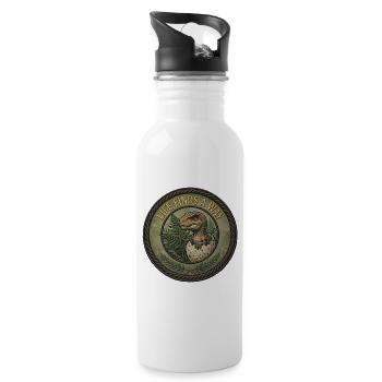 Dino Hatch Patch Forest - Water bottle with straw - white - Right