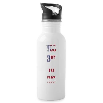 TOO BIG TO RIG 2024 - Trinkflasche mit integriertem Trinkhalm - Weiß - Rechts