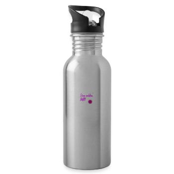 I have ovulation - Water bottle with straw - silver - Right