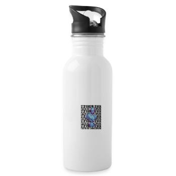 Stop Making Drama You're Not Shakespeare - Water bottle with straw - white - Right