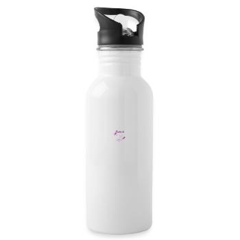 Endlich 18 Ich Kann Alles Ich Weiß Alles - Trinkflasche mit integriertem Trinkhalm - Weiß - Rechts