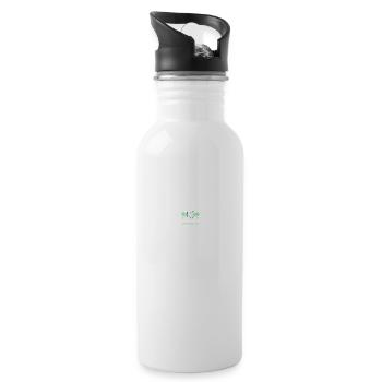 Endlich 18 Ich Kann Alles Ich Weiß Alles - Trinkflasche mit integriertem Trinkhalm - Weiß - Rechts