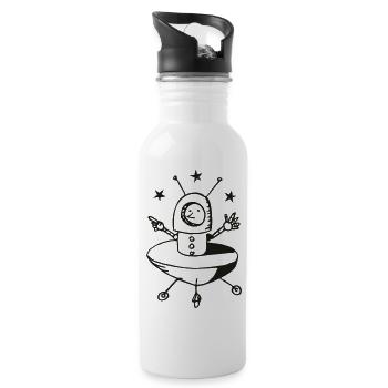 pfadfinder - Trinkflasche mit integriertem Trinkhalm - Weiß - Rechts