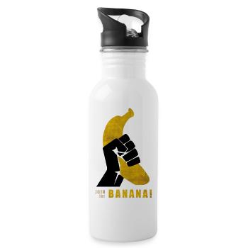 Join the Banana - Gourde avec paille intégrée - blanc - Droite