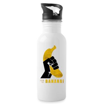 Join the Banana ! Wankil - Gourde avec paille intégrée - blanc - Droite