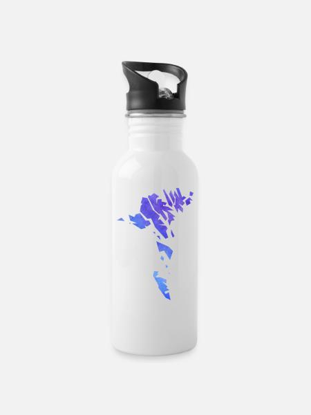 faroe - Trinkflasche mit integriertem Trinkhalm - Weiß