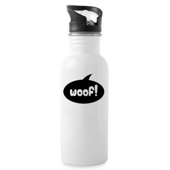 Woof - Trinkflasche mit integriertem Trinkhalm - Weiß - Rechts