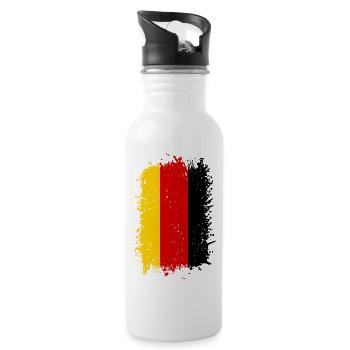 Allemagne - Gourde avec paille intégrée - blanc - Droite