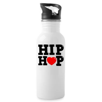 hiphop - Water bottle with straw - white - Right