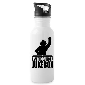 I'm the dj not a jukebox - Water bottle with straw - white - Right