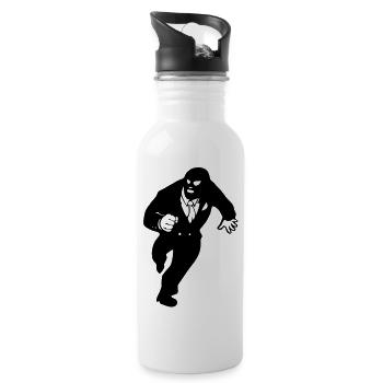 on the run - Water bottle with straw - white - Right