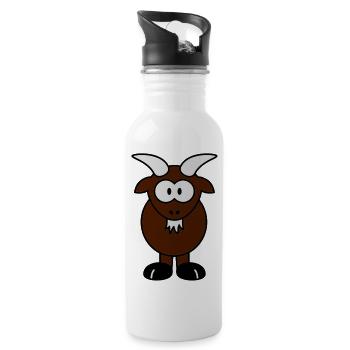 goat - Water bottle with straw - white - Right
