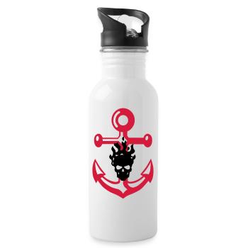 anker_schaedel - Water bottle with straw - white - Right