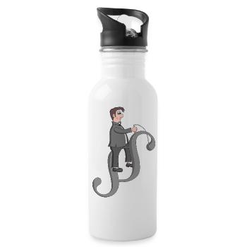 Lawyer funny - Water bottle with straw - white - Right