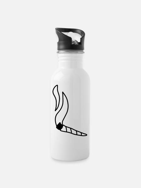 Joint - Trinkflasche mit integriertem Trinkhalm - Weiß