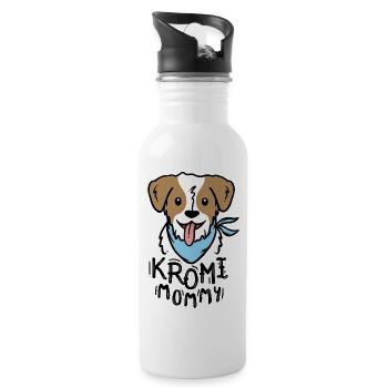 Kromi Mommy - Kromfohrländer - Gourde avec paille intégrée - blanc - Droite