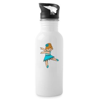 ballet - Water bottle with straw - white - Right