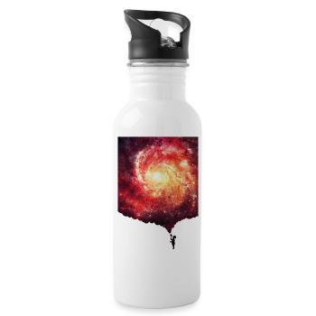 The universe in a soap-bubble - Handycase - Gourde avec paille intégrée - blanc - Droite