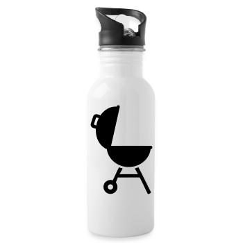 Grill - Gourde avec paille intégrée - blanc - Droite