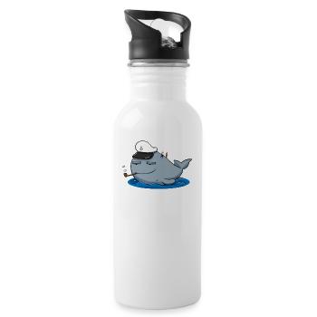 boat - Water bottle with straw - white - Right