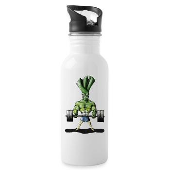 Leek - lift - Water bottle with straw - white - Right