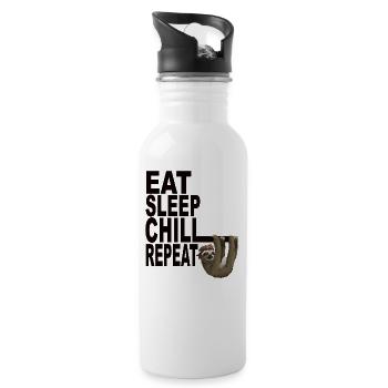 Sloth - Water bottle with straw - white - Right