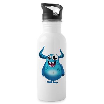 monster - Water bottle with straw - white - Right