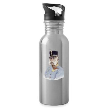 Kaiser Franz Joseph - Trinkflasche mit integriertem Trinkhalm - Lightsilver - Rechts