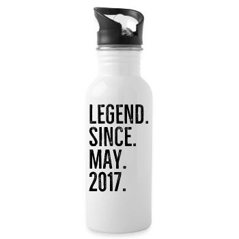 Legend Since May 2017 - Water bottle with straw - white - Right