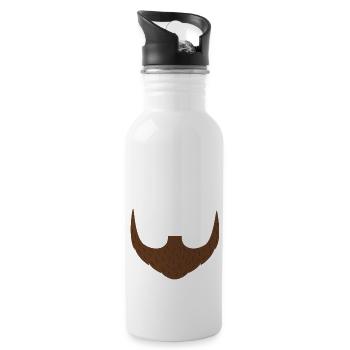 Sorry this Beard is taken - Trinkflasche mit integriertem Trinkhalm - Weiß - Rechts