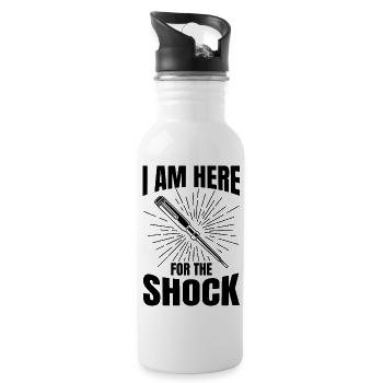 Electrical Engineer Joke - Water bottle with straw - white - Right