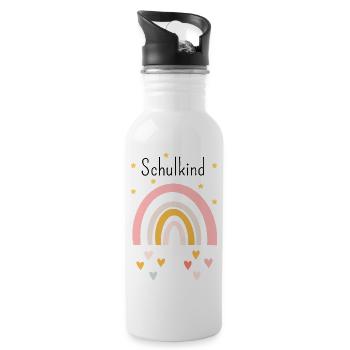 Back to school. Schulkind - Water bottle with straw - white - Right