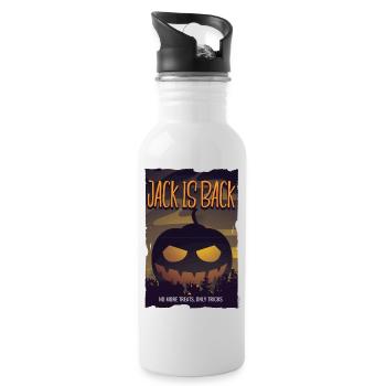 Joyeux halloween - Gourde avec paille intégrée - blanc - Droite
