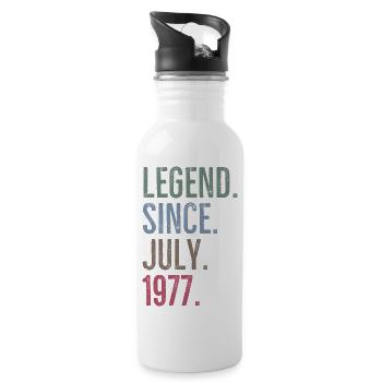 Légende depuis juillet 1977 - Gourde avec paille intégrée - blanc - Droite