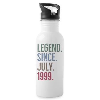 Légende depuis juillet 1999 - Gourde avec paille intégrée - blanc - Droite