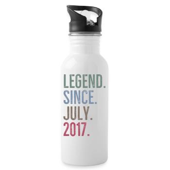 Légende depuis juillet 2017 - Gourde avec paille intégrée - blanc - Droite