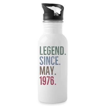 Legende seit Mai 1976 - Trinkflasche mit integriertem Trinkhalm - Weiß - Rechts
