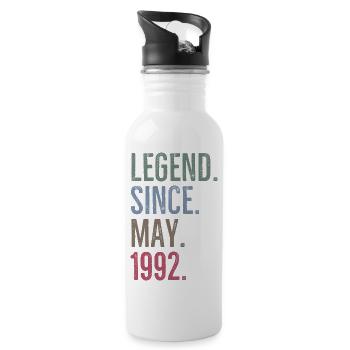 Légende depuis mai 1992 - Gourde avec paille intégrée - blanc - Droite