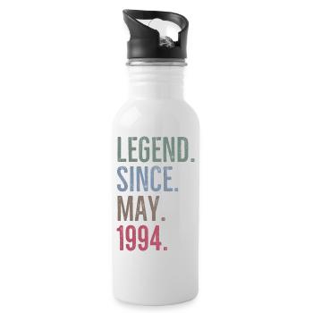 Légende depuis mai 1994 - Gourde avec paille intégrée - blanc - Droite