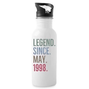Legend Since May 1998 - Water bottle with straw - white - Right