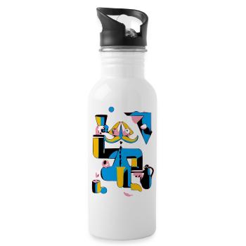 Character ireal - Water bottle with straw - white - Right
