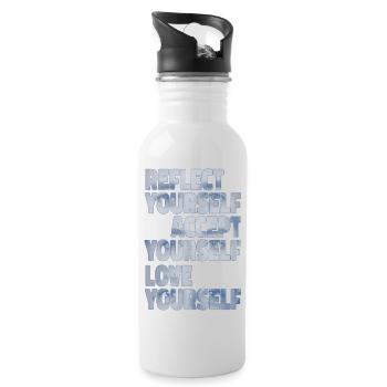 Reflection - Water bottle with straw - white - Right
