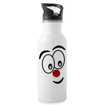 HUMOR. QUOTATION. MESSAGE. RETIREMENT. ANNIVERSARY. - Water bottle with straw - white - Right
