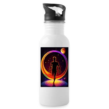 Spaceman - Gourde avec paille intégrée - blanc - Droite